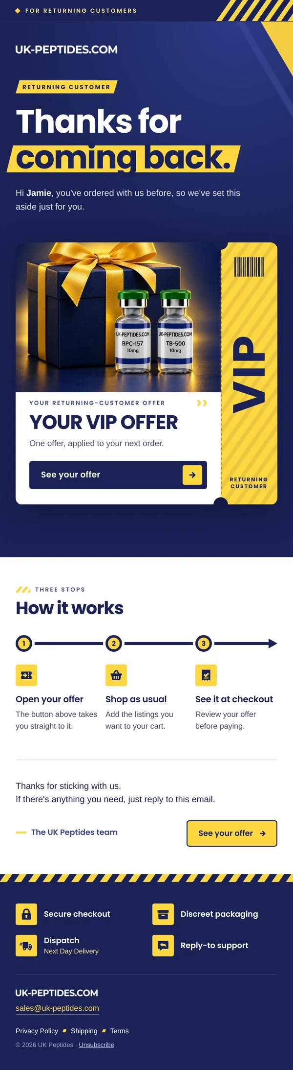 UK Peptides vip email